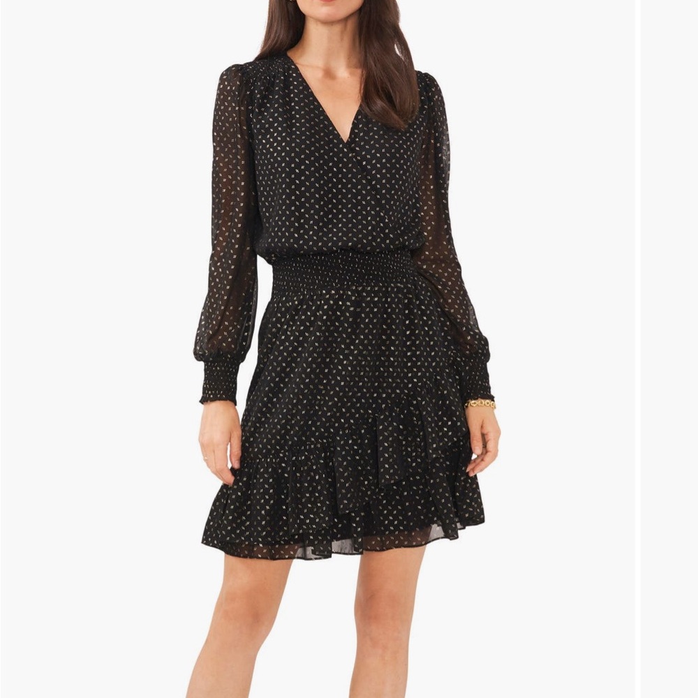 NWT Vince Camuto Black and Gold Dress; Perfect for New Years Eve
